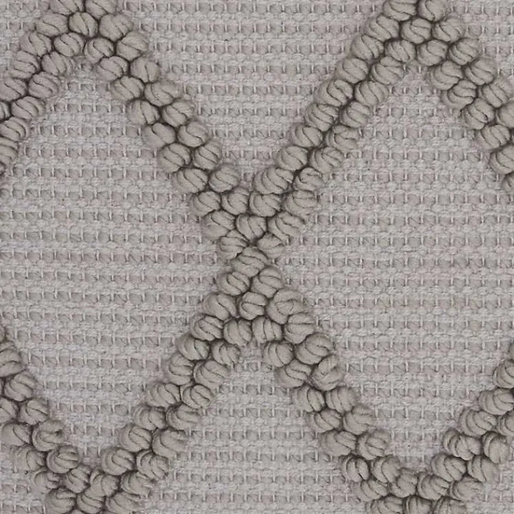 Pillows>Kirklands Home Diamond Lattice Throw Pillow Gray