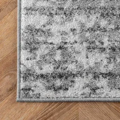 Kirklands Home Gray Distressed Power Loomed Area Rug, 8x12 New