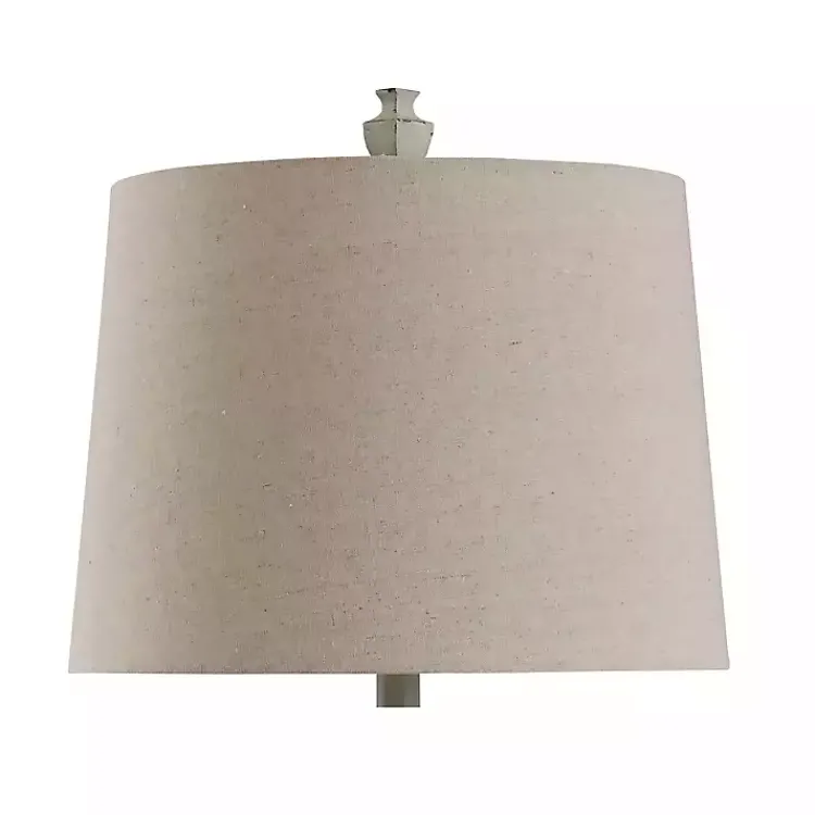 Kirklands Home Gray Distressed Square Urn Table Lamp Tan Outlet