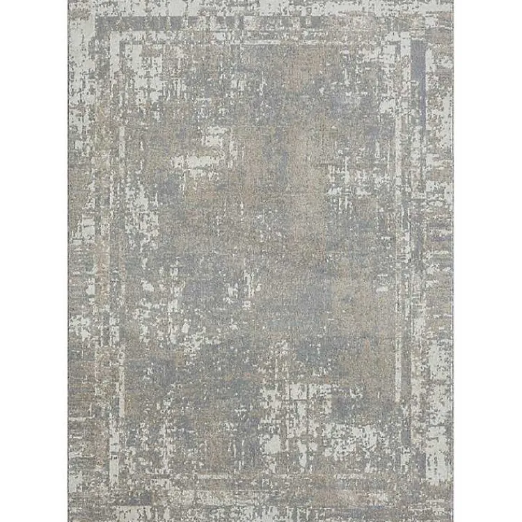 Kirklands Home Distressed Washable Area Rug, 5x7 Gray Online
