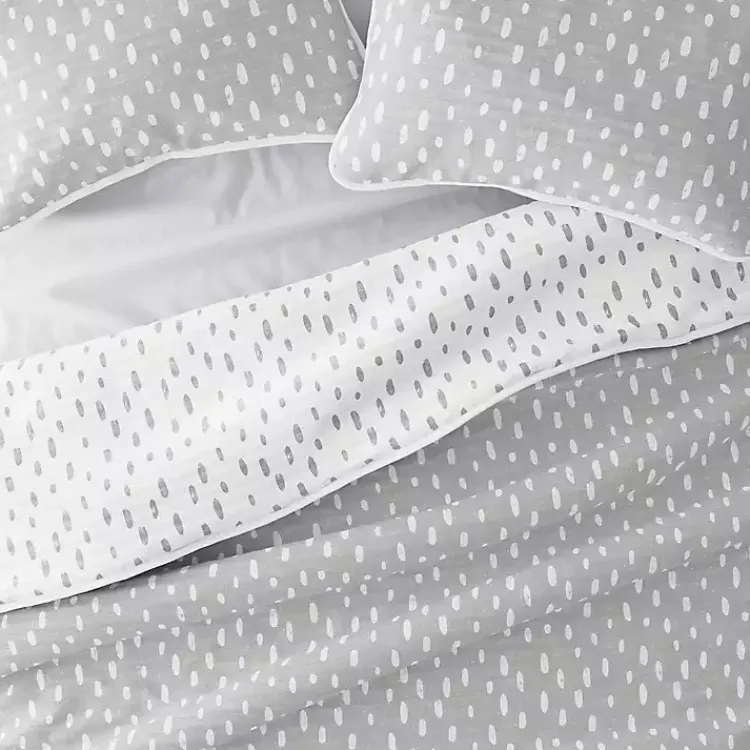 Kirklands Home Gray Dotted Reversible 2-pc. Twin Quilt Set Best