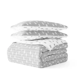 Kirklands Home Gray Dotted Reversible 3-pc. King Quilt Set Discount