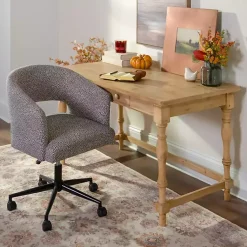 Kirklands Home Dotty Office Chair Gray Outlet