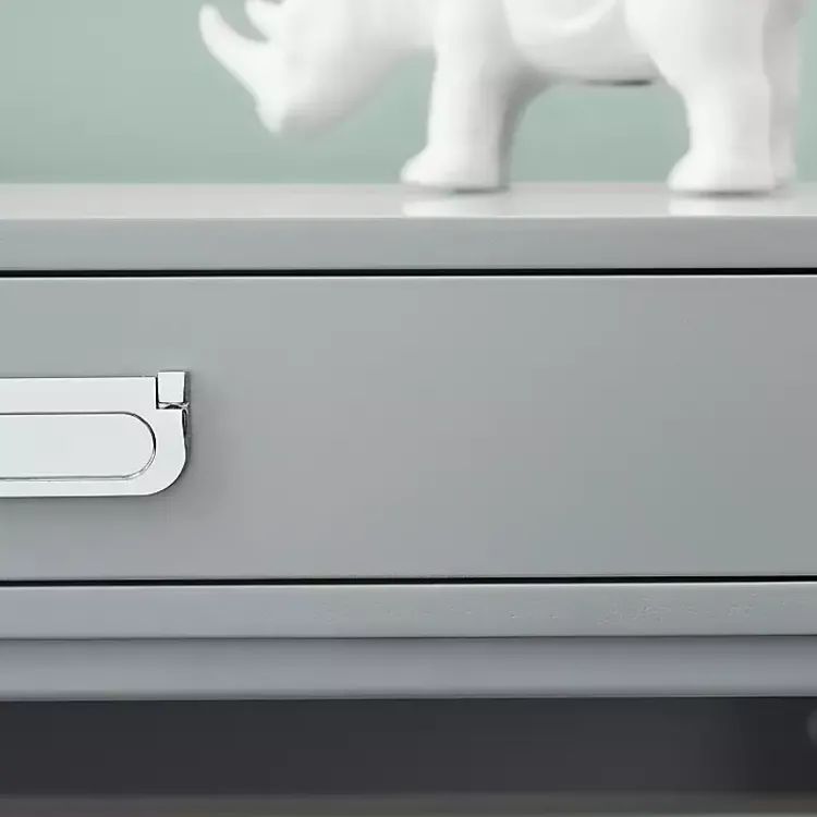 Kirklands Home 2-Drawer X-Frame Desk Gray Best