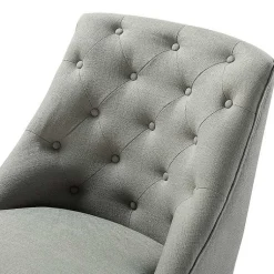 Kirklands Home Dylan Upholstered Office Chair Gray New