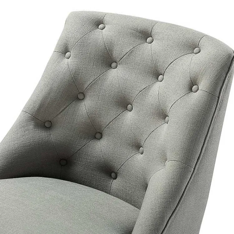 Kirklands Home Dylan Upholstered Office Chair Gray New