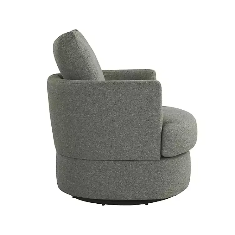 Kirklands Home Elmhurst Swivel Accent Chair Gray Clearance