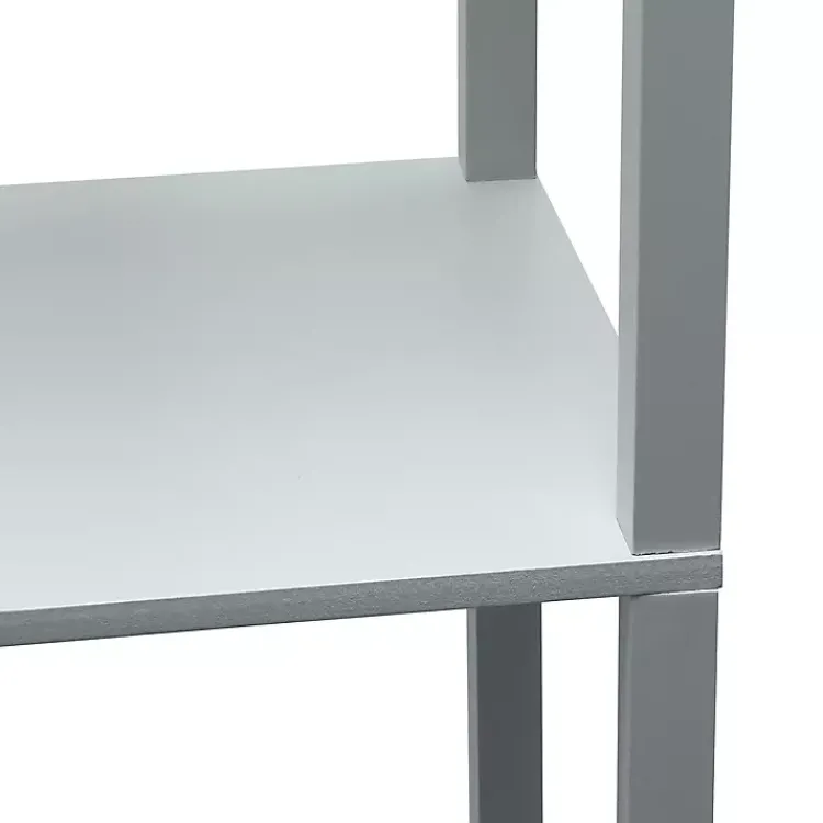 Kirklands Home Etagere Shelf Charging Floor Lamp Gray Outlet
