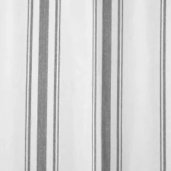 Kirklands Home Gray Farmhouse Stripe Curtain Panels, Set of 2 New