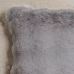 Pillows>Kirklands Home Faux Fur Bubble Pillow Gray