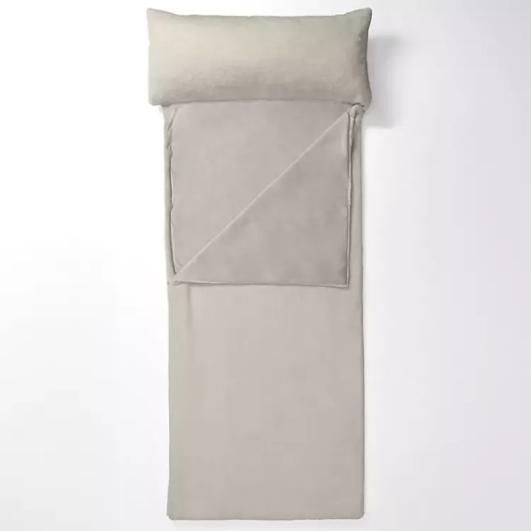 Blankets & Throws>Kirklands Home Faux Fur Slumber Bag Gray