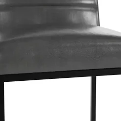 Kirklands Home Faux Leather Armless Counter Stool Gray Discount