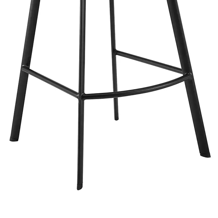Kirklands Home Faux Leather Brigden Swivel Counter Stool Gray