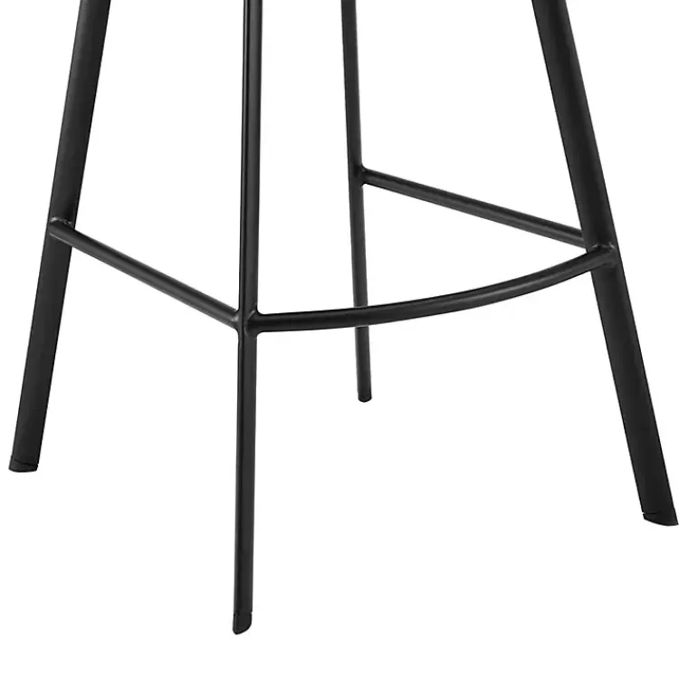 Kirklands Home Faux Leather Carise Swivel Counter Stool Gray Best