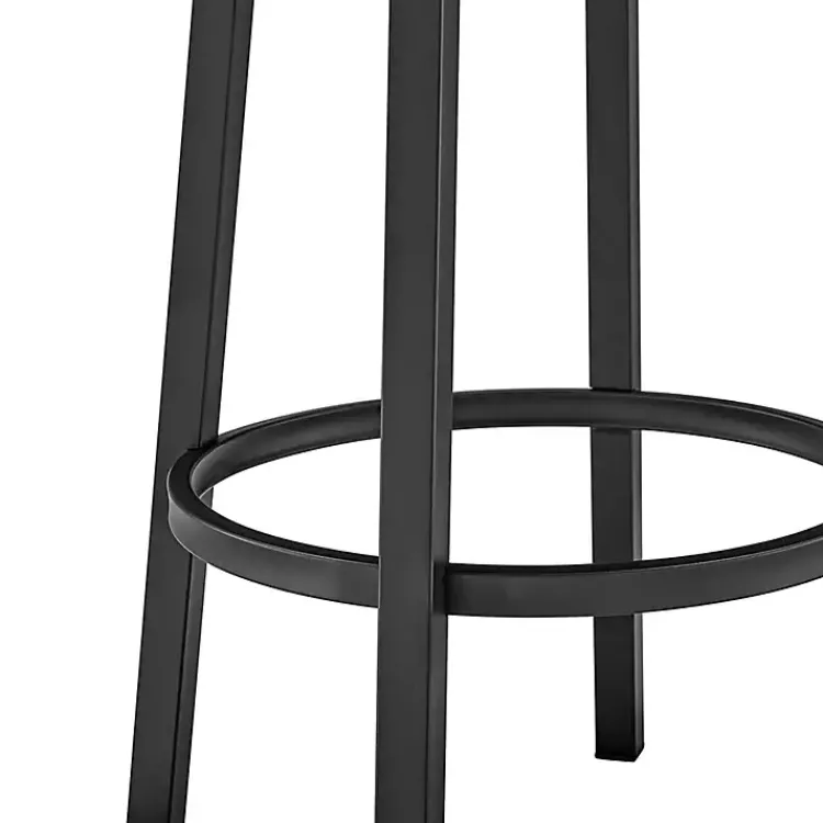Kirklands Home Faux Leather Lorin Swivel Counter Stool Gray Best