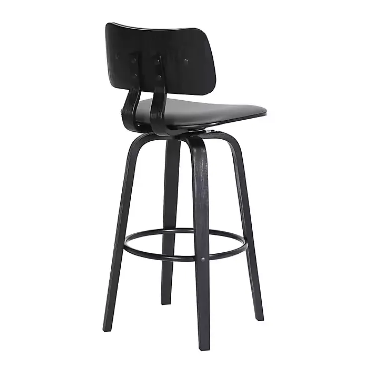 Kirklands Home Faux Leather Pico Swivel Counter Stool Gray Discount