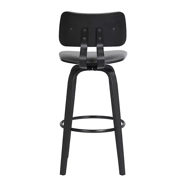 Kirklands Home Faux Leather Pico Swivel Counter Stool Gray Discount