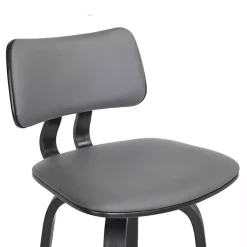 Kirklands Home Faux Leather Pico Swivel Counter Stool Gray Discount
