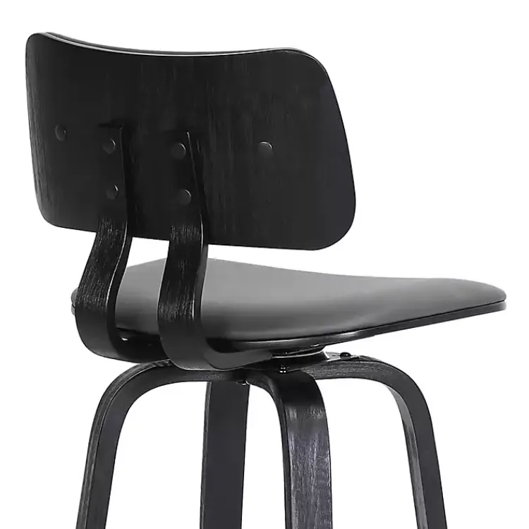 Kirklands Home Faux Leather Pico Swivel Counter Stool Gray Discount