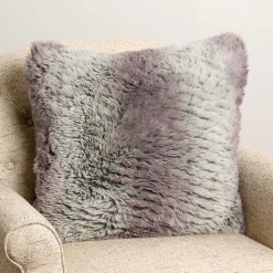 Pillows>Kirklands Home Faux Wolf Fur Pillow Gray