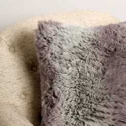 Pillows>Kirklands Home Faux Wolf Fur Pillow Gray