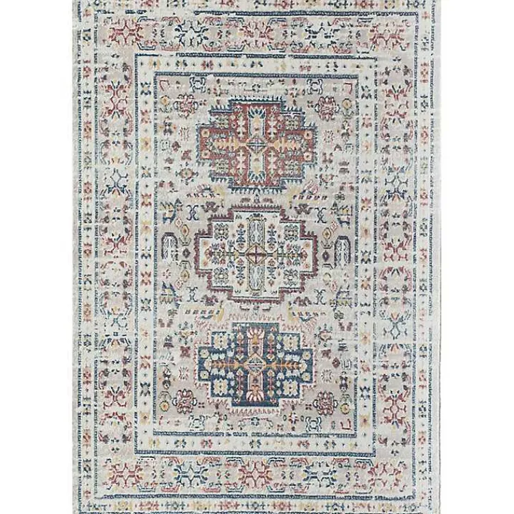 Kirklands Home Gray Flaxen Sundara Gabriel Area Rug, 5x7 Clearance