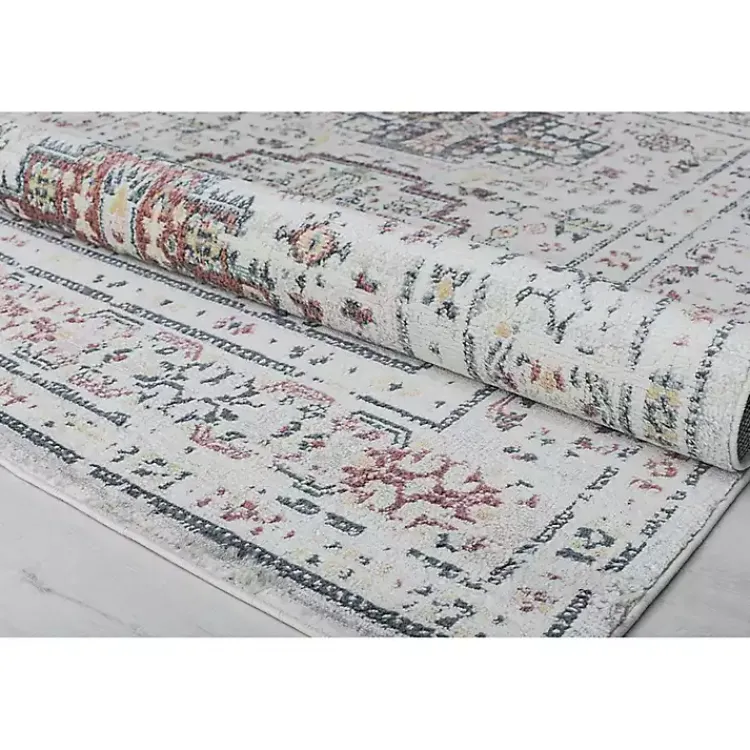 Kirklands Home Gray Flaxen Sundara Gabriel Area Rug, 5x7 Clearance