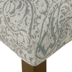 Kirklands Home Floral Parsons Dining Chairs, Set of 2 Gray
