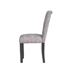 Kirklands Home Floral Parsons Dining Chairs, Set of 2 Gray Sale