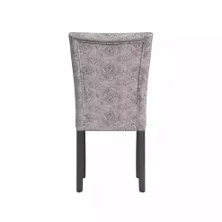 Kirklands Home Floral Parsons Dining Chairs, Set of 2 Gray Sale