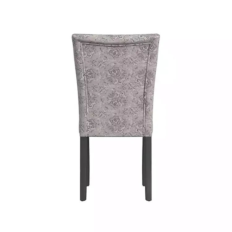 Kirklands Home Floral Parsons Dining Chairs, Set of 2 Gray Sale