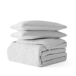 Kirklands Home Floral Stitch 2-pc. Twin Quilt Set Gray Discount