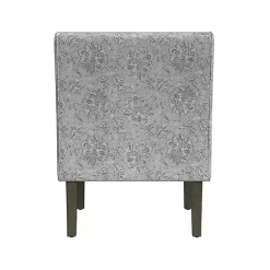 Kirklands Home Floral Swoop Accent Chair Gray
