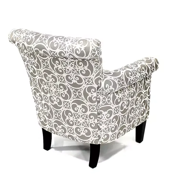 Kirklands Home Fretwork Accent Club Chair Gray Discount