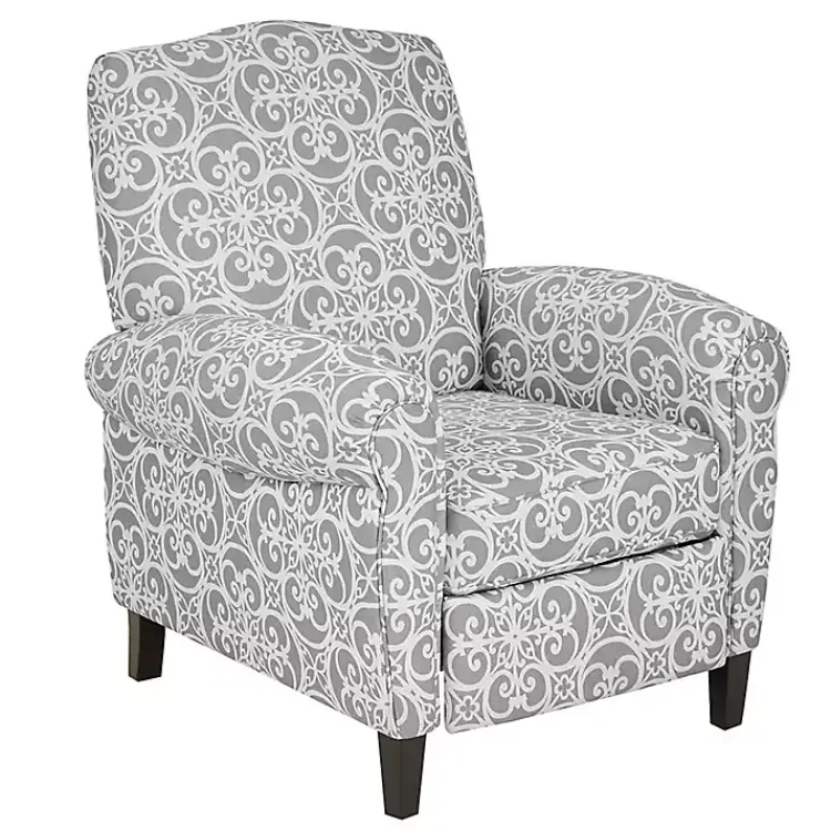 Kirklands Home Fretwork Orville Recliner Gray
