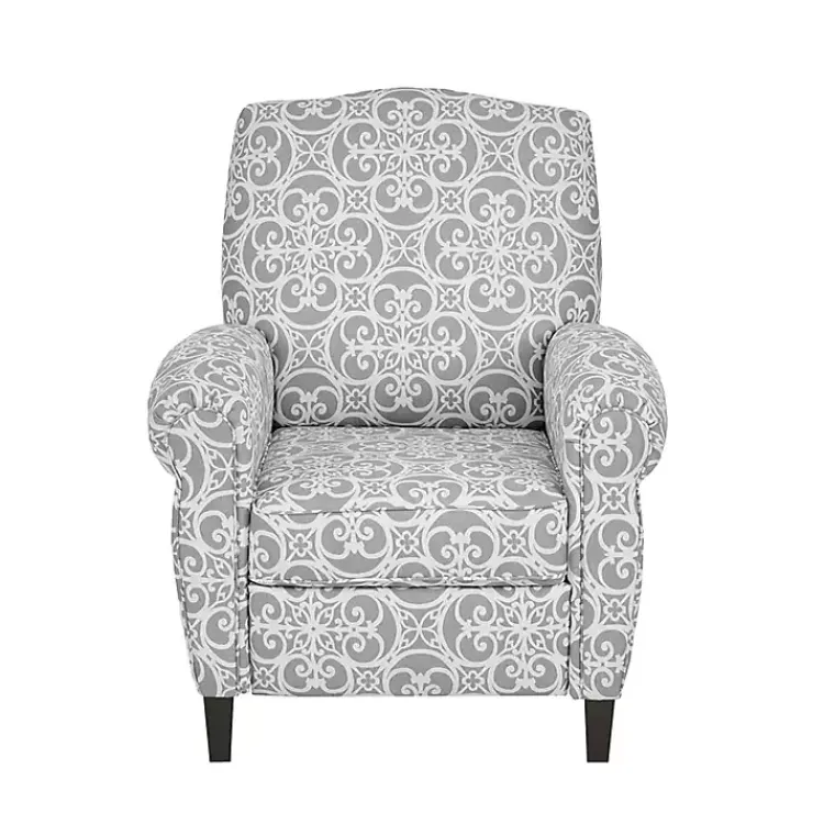 Kirklands Home Fretwork Orville Recliner Gray