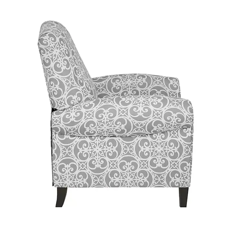 Kirklands Home Fretwork Orville Recliner Gray