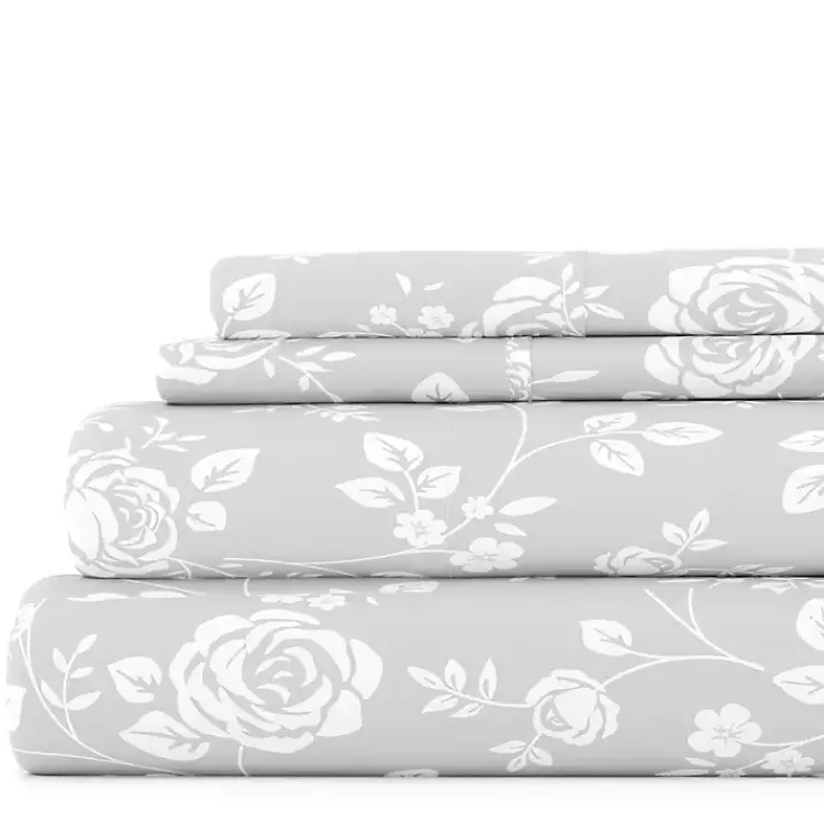 Kirklands Home Garden 4-pc. King Sheet Set Gray Hot