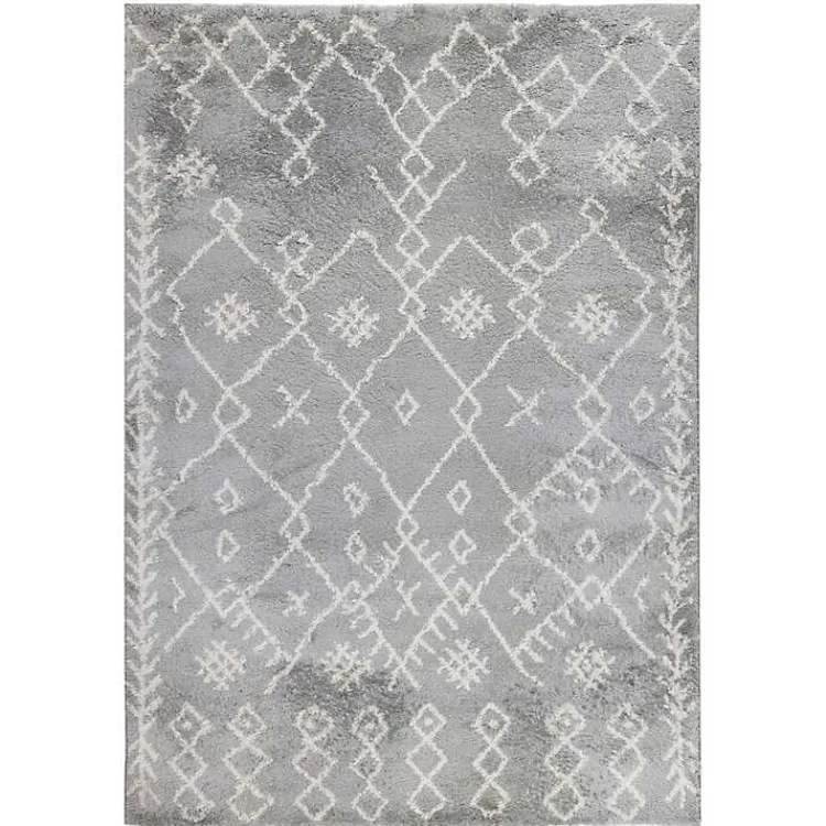 Kirklands Home Geometric Area Rug, 8x10 Gray