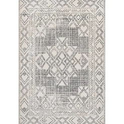 Kirklands Home Gray Geometric Medallion Washable Runner Best