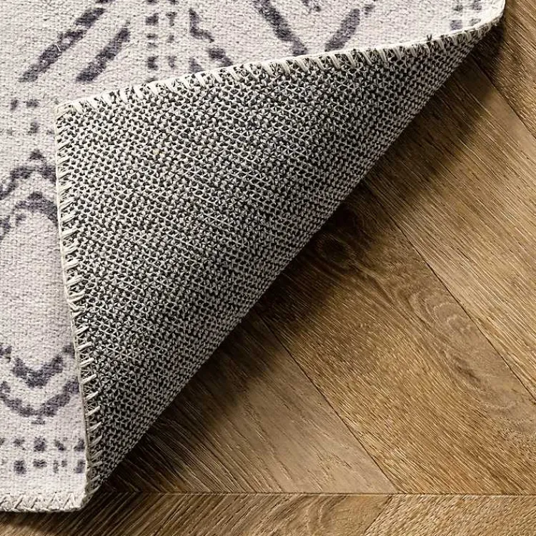 Kirklands Home Gray Geometric Medallion Washable Area Rug, 5x8 Best