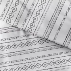 Kirklands Home Gray Geometric 3-pc. King Duvet Cover Set Sale