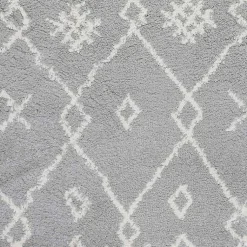 Kirklands Home Geometric Runner Gray