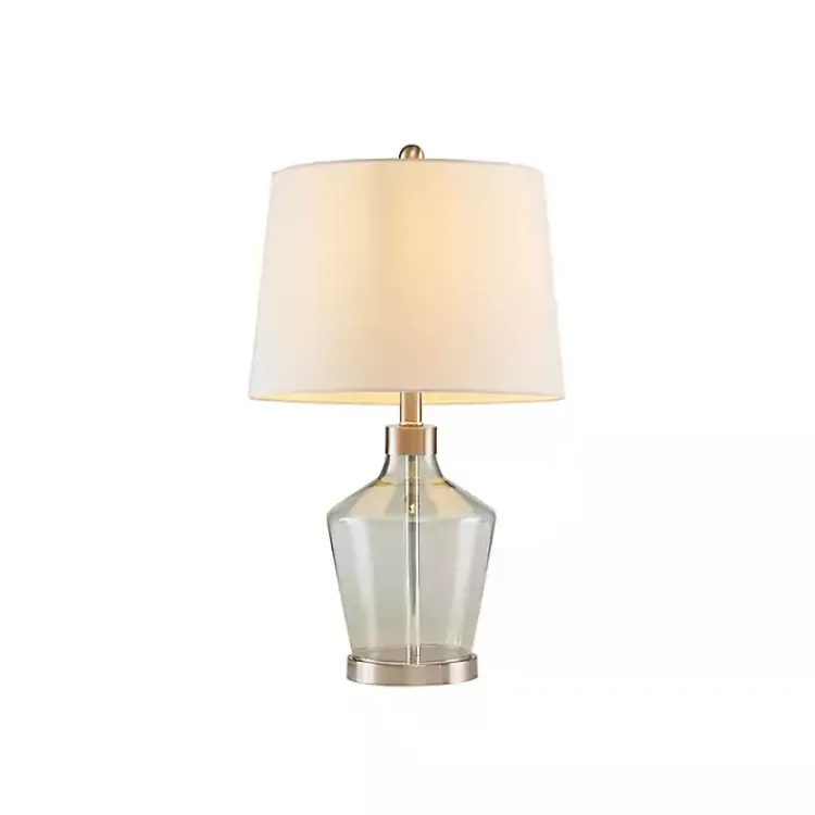 Kirklands Home Gray Glass Bold Table Lamps, Set of 2 White Best