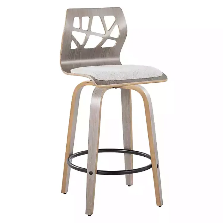 Kirklands Home Golia Swivel Counter Stools, Set of 2 Gray Online