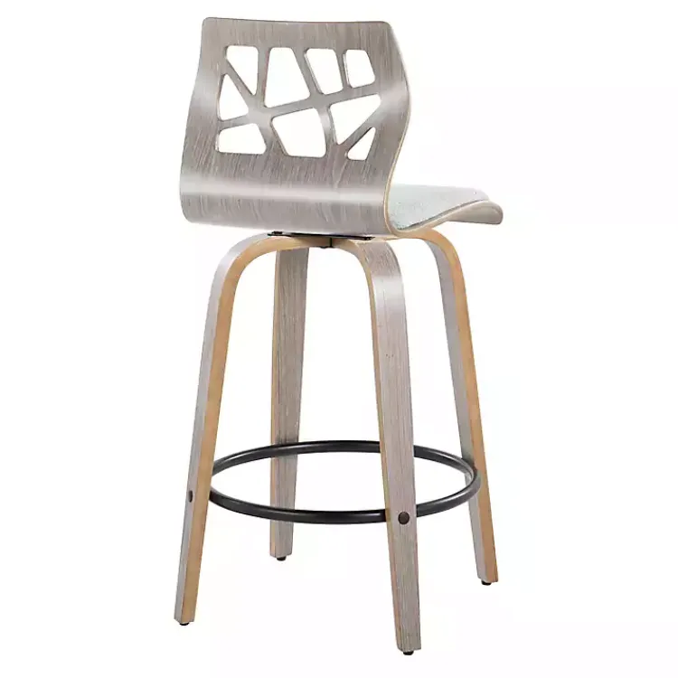 Kirklands Home Golia Swivel Counter Stools, Set of 2 Gray Online