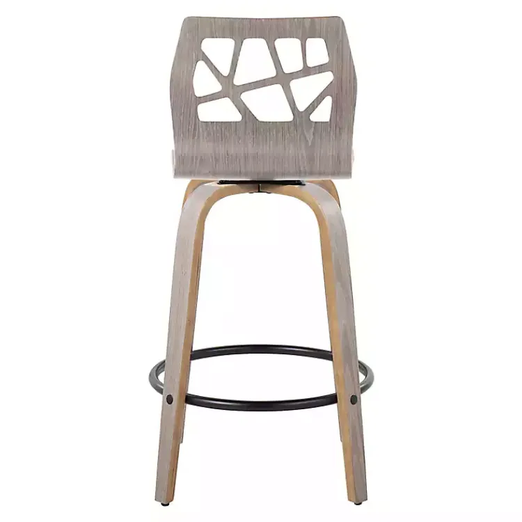 Kirklands Home Golia Swivel Counter Stools, Set of 2 Gray Online