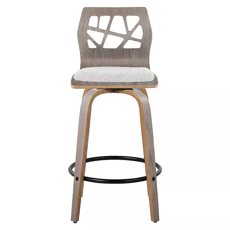 Kirklands Home Golia Swivel Counter Stools, Set of 2 Gray Online