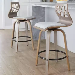 Kirklands Home Golia Swivel Counter Stools, Set of 2 Gray Online
