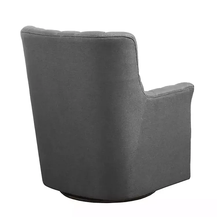 Kirklands Home Hand-Tufted Swivel Glider Accent Chair Gray Online